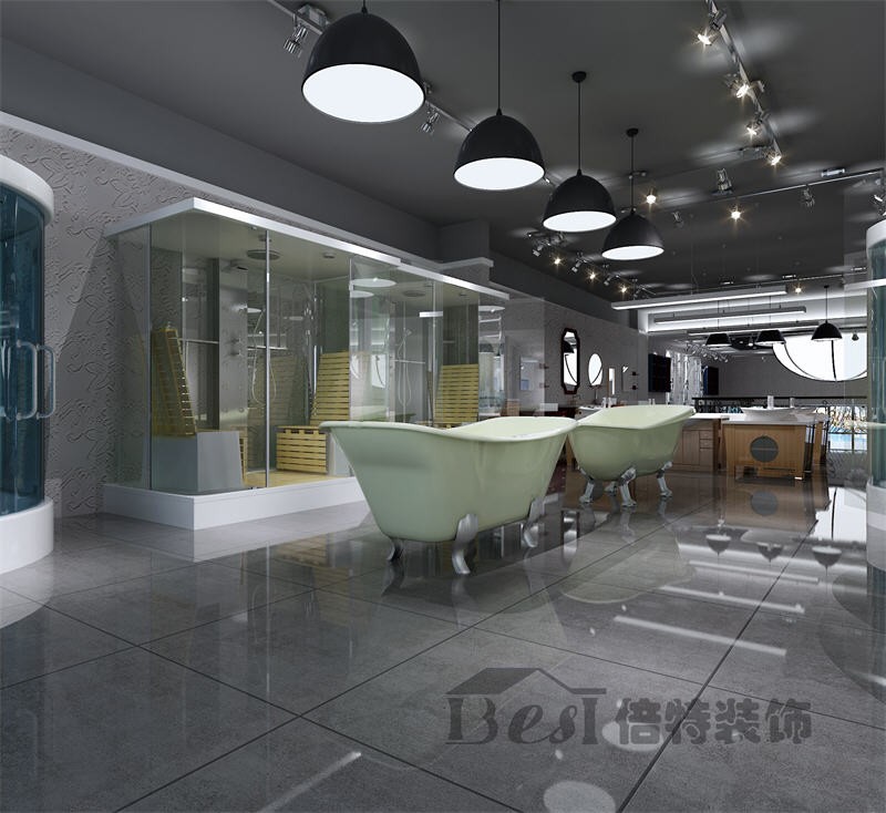华艺装饰材料城佛罗斯卫浴展厅 现代美学与功能主义的华丽共舞